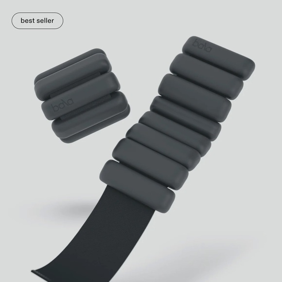 Bala Charcoal Fitness Bangles 2lb with case - Picture 2 of 7